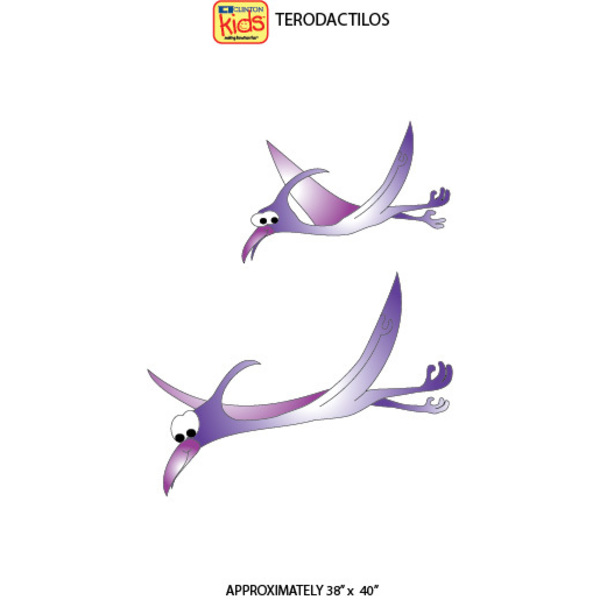 Clinton Pterodactyls Wall Sticker 12-CC